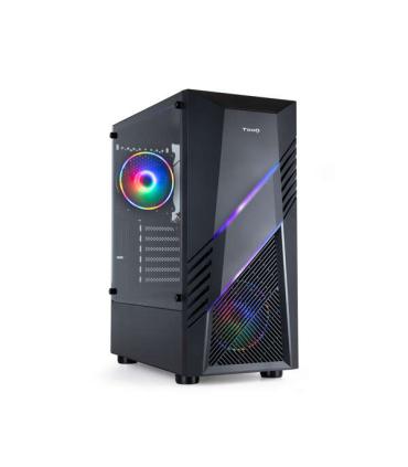 Tooq Biohazard Caja Semitorre Gaming ATX/Micro-ATX/Mini-ITX RGB - Panel Lateral Cristal Templado - Tamaño Disco Soportado 3.5"..