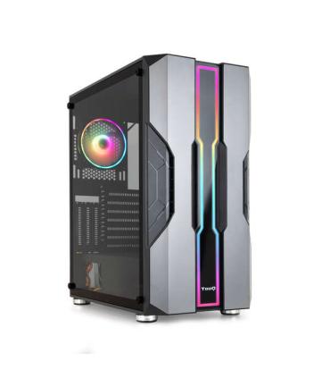 Tooq Nightcity Caja Semitorre Gaming EATX/ATX/Micro-ATX/Mini-ITX - Panel Lateral Cristal Templado - Tamaño Disco Soportado 3.5".