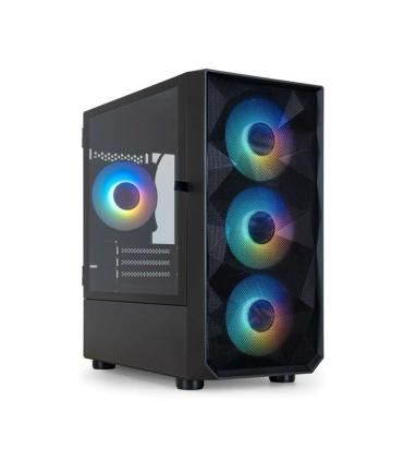 Tooq Seizure Caja Minitorre Gaming Micro-ATX/Mini-ITX - Panel Lateral Cristal Templado - Tamaño Disco Soportado 3.5", 2.5" - USB