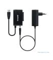 Tooq Adaptador USB 3.0 USB-A a SATA para Discos Duros de 2.5? y 3.5? con Alimentador - Color Negro