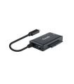 Tooq Adaptador USB 3.0 USB-C a SATA para Discos Duros de 2.5? y 3.5? con Alimentador - Color Negro