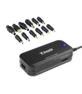 Tooq Cargador Universal para Portatil 90W - USB - 12 Adaptadores - Voltaje 15-24V
