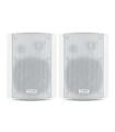 Tooq Altavoces Autoamplificados de Pared 60W - Control de Volumen, Agudos y Bajos - Soporte Giratorio 180º - Color Blanco
