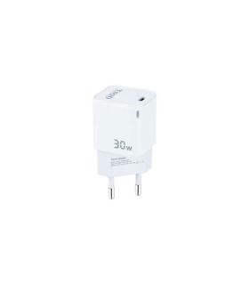 Tooq Cargador de Pared GaN USB-C/PD 30W - Color Blanco