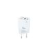 Tooq Cargador de Pared GaN USB-C/PD + USB-A/QC 30W - Color Blanco