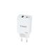 Tooq Cargador de Pared GaN USB-C/PD + USB-A/QC 45W - Color Blanco