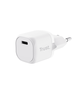 Trust Cargador USB-C 20W Ultrarreducido - Potente Salida de 20W - Compatible con Carga PD y PPS - Protecciones Contra Sobrecarga