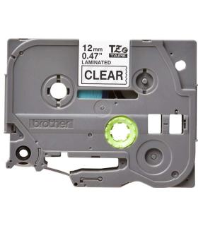 Brother TZe131 Cinta Laminada Original de Etiquetas - Texto negro sobre fondo transparente - Ancho 12mm x 8 metros