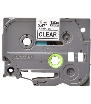 Brother TZe131 Cinta Laminada Original de Etiquetas - Texto negro sobre fondo transparente - Ancho 12mm x 8 metros