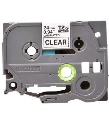 Brother TZe151 Cinta Laminada Original de Etiquetas - Texto negro sobre fondo transparente - Ancho 24mm x 8 metros