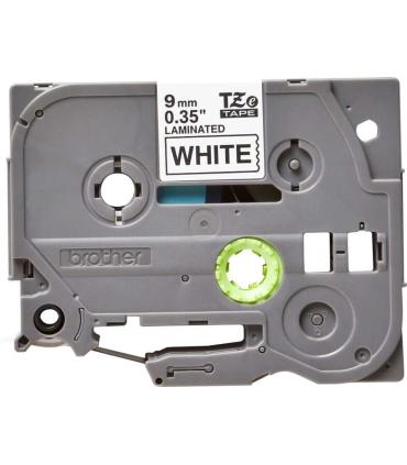 Brother TZe221 Cinta Laminada Original de Etiquetas - Texto negro sobre fondo blanco - Ancho 9mm x 8 metros