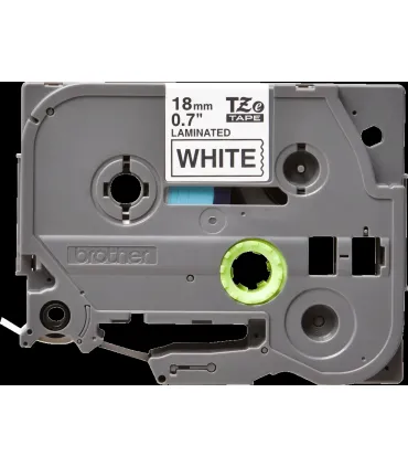 Brother TZe241 Cinta Laminada Original de Etiquetas - Texto negro sobre fondo blanco - Ancho 18mm x 8 metros
