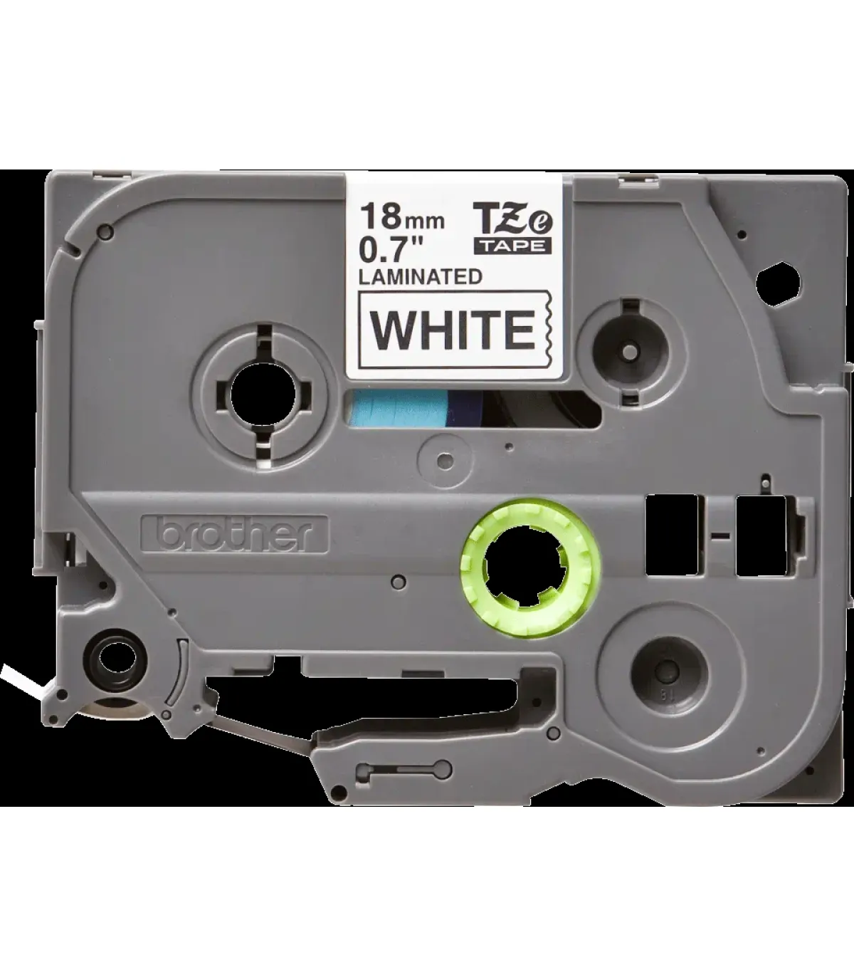 Brother TZe241 Cinta Laminada Original de Etiquetas - Texto negro sobre fondo blanco - Ancho 18mm x 8 metros