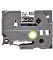 Brother TZe355 Cinta Laminada Original de Etiquetas - Texto blanco sobre fondo negro - Ancho 24mm x 8 metros
