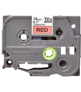 Brother TZe441 Cinta Laminada Original de Etiquetas - Texto negro sobre fondo rojo - Ancho 18mm x 8 metros