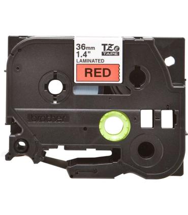 Brother TZe461 Cinta Laminada Original de Etiquetas - Texto negro sobre fondo rojo - Ancho 36mm x 8 metros
