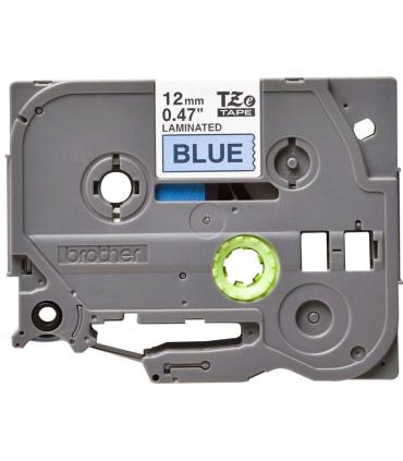 Brother TZe531 Cinta Laminada Original de Etiquetas - Texto negro sobre fondo azul - Ancho 12mm x 8 metros