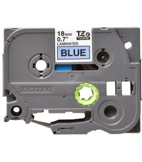 Brother TZe541 Cinta Laminada Original de Etiquetas - Texto negro sobre fondo azul - Ancho 18mm x 8 metros