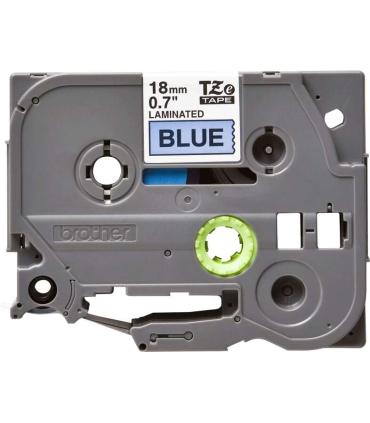 Brother TZe541 Cinta Laminada Original de Etiquetas - Texto negro sobre fondo azul - Ancho 18mm x 8 metros