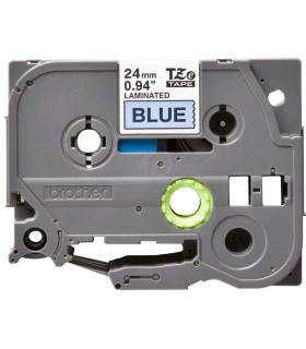 Brother TZe551 Cinta Laminada Original de Etiquetas - Texto negro sobre fondo azul - Ancho 24mm x 8 metros