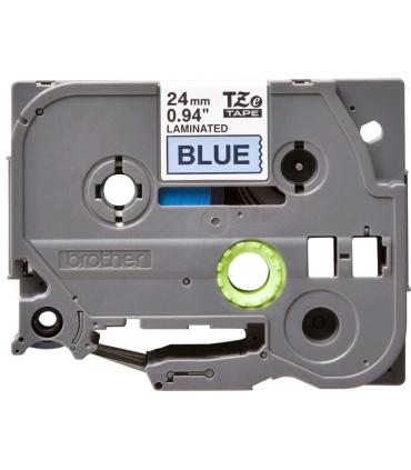 Brother TZe551 Cinta Laminada Original de Etiquetas - Texto negro sobre fondo azul - Ancho 24mm x 8 metros