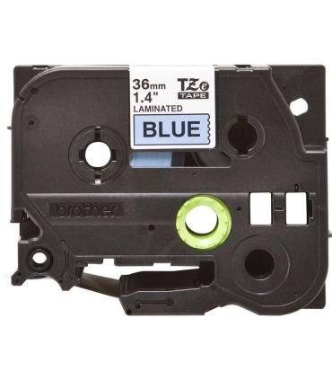 Brother TZe561 Cinta Laminada Original de Etiquetas - Texto negro sobre fondo azul - Ancho 36mm x 8 metros