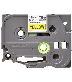Brother TZe641 Cinta Laminada Original de Etiquetas - Texto negro sobre fondo amarillo - Ancho 18mm x 8 metros