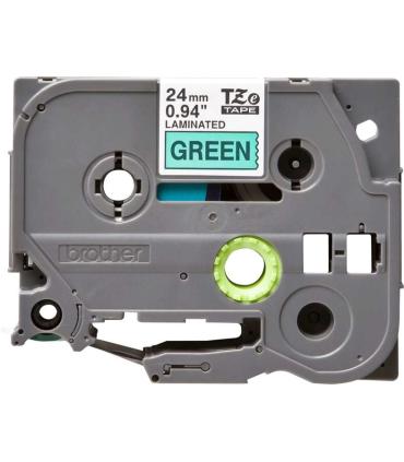 Brother TZe751 Cinta Laminada Original de Etiquetas - Texto negro sobre fondo verde - Ancho 24mm x 8 metros