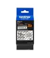 Brother TZeS131 Cinta Laminada Super Adhesiva Original de Etiquetas - Texto negro sobre fondo transparente - Ancho 12mm x 8 metr