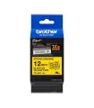 Brother TZeS631 Cinta Laminada Super Adhesiva Original de Etiquetas - Texto negro sobre fondo amarillo - Ancho 12mm x 8 metros