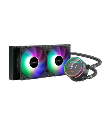 Unykach Aquastorm 240 Kit de Refrigeracion Liquida - 2 Ventiladores de 120mm - Iluminacion RGB - Visualizacion Temperatura CPU..