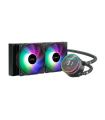 Unykach Aquastorm 240 Kit de Refrigeracion Liquida - 2 Ventiladores de 120mm - Iluminacion RGB - Visualizacion Temperatura CPU -