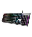 Unykach Nova K244 Teclado Gaming USB (Portugues) - Iluminacion RGB Ajustable - 105 Teclas - Cable de 1.60m - Color Gris/Negro
