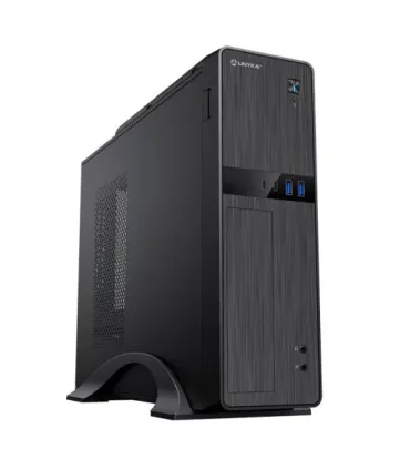 Unykach UK52112 Caja Torre MicroATX + Fuente de Alimentacion SFX 450W - Tamaño Disco Soportado 3.5", 2.5" - USB-A 3.2, USB-C..