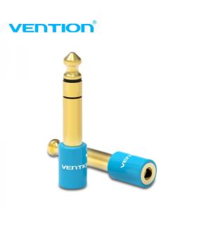 Vention Adaptador Jack 6.5 Macho a Jack 3.5 Hembra - Color Azul