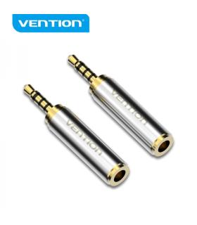 Vention Adaptador Jack 2.5 Macho a Jack 3.5 Hembra - Color Plata