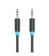 Vention Cable de Audio 3.5mm Macho a Macho - 0.8m - Color Negro
