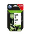 HP 302 Negro + Color Pack de 2 Cartuchos de Tinta Originales - X4D37AE