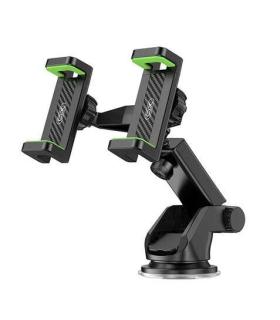 XO Soporte Universal para Telefonos - Apertura Mandril de 60-90mm - Ventosa de Agarre Fuerte - Dimensiones de 190x170x75mm - Pes