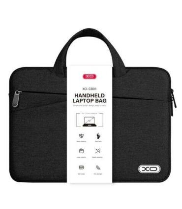 XO Maletin para Portatil - hasta 13" - Resistente a Salpicaduras, Desgaste y Arañazos - Diseño Moderno - Color Negro