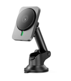 XO Soporte Imantado con Base de Carga Inalambrica 15W - Color Negro