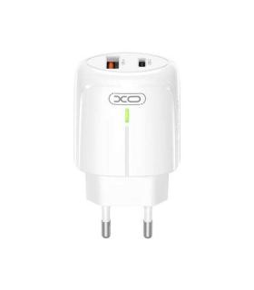 XO Cargador de Corriente L114 18W Tipo C + USB - Color Blanco