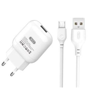 XO L37 Pack Cargador de Corriente USB + Cable USB a MicroUSB