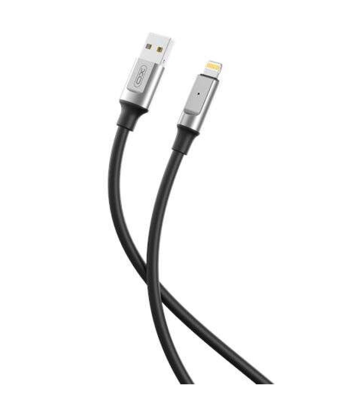 XO Cable NB251 Carga Rapida USB - Lightning - 6A - 1m - Color Negro