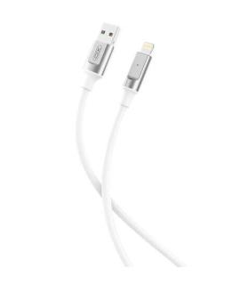 XO Cable NB251 Carga Rapida USB - Lightning - 6A - 1m - Color Blanco