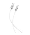 XO Cable NB251 Carga Rapida USB - Lightning - 6A - 1m - Color Blanco
