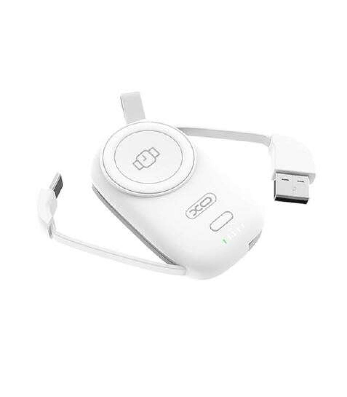 XO Cargador Magnetico Portatil - 1200Mah - Carga Inalambrica 3W - Tipo C y USB 5V/2A - Facil Transporte - Carga Rapida - Resiste