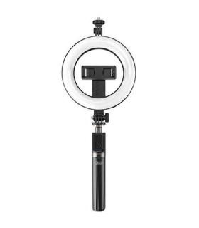 XO Tripode + Palo Selfie Bluetooth + Luz SS12 - Color Negro