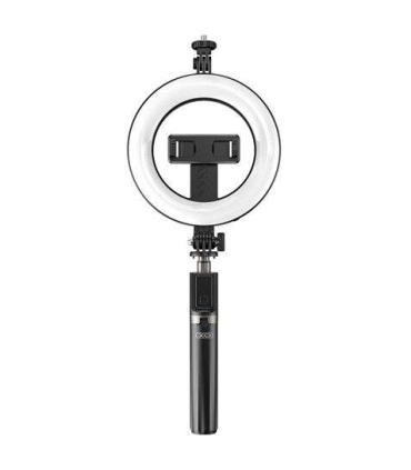 XO Tripode + Palo Selfie Bluetooth + Luz SS12 - Color Negro