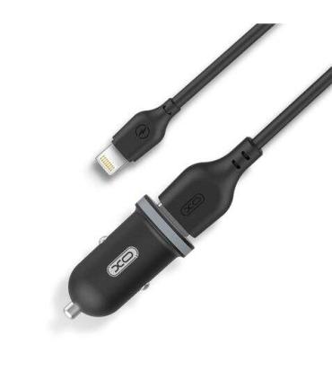 XO TZ08 Pack Cargador de Coche + Cable USB-A a Lightning - 2 Puertos USB